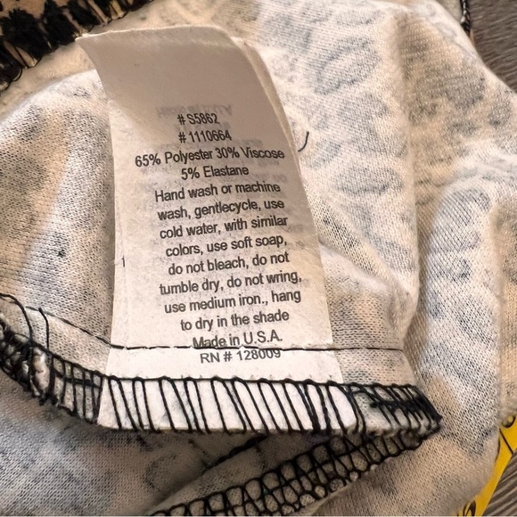 Vintage Leopard cheetah print pencil skirt size medium/ large - Picture 7 of 13